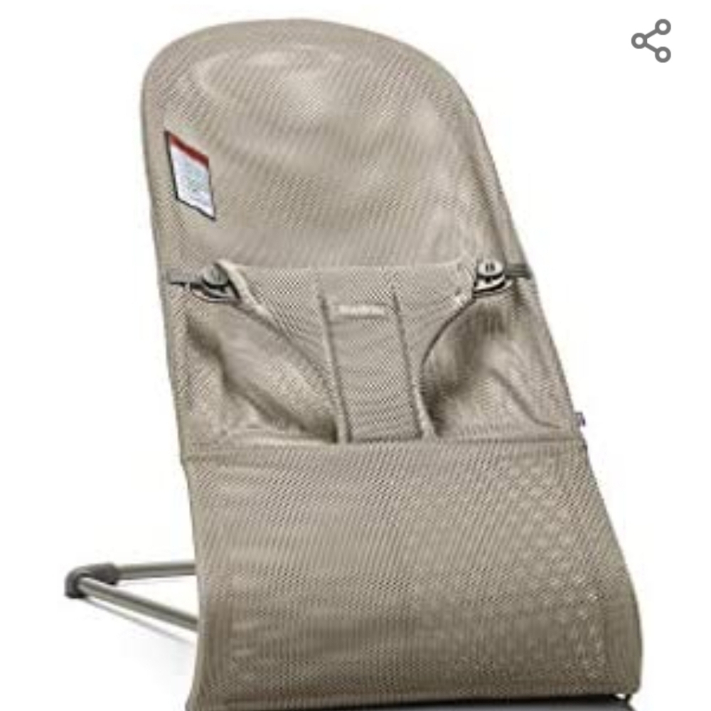 BABYBJORN Bouncer Bliss, Mesh, Greige - Picture 2 of 3